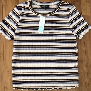 Stitch fix viola lettuce edge knit top